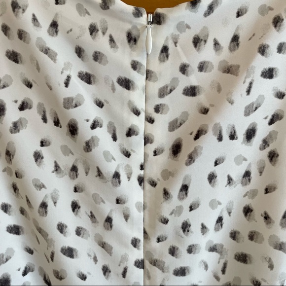 Loft Gray Black, and White A-line Cocktail Dress, sz 2. - Picture 8 of 8